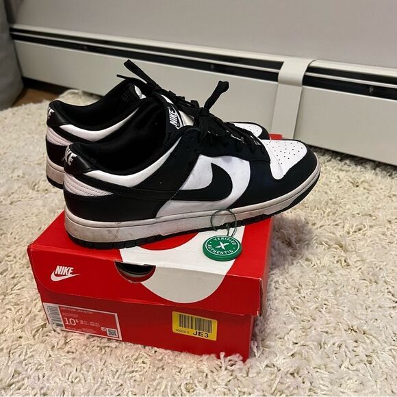 Nike Dunk Low Panda Black & White Mens - Picture 2 of 10